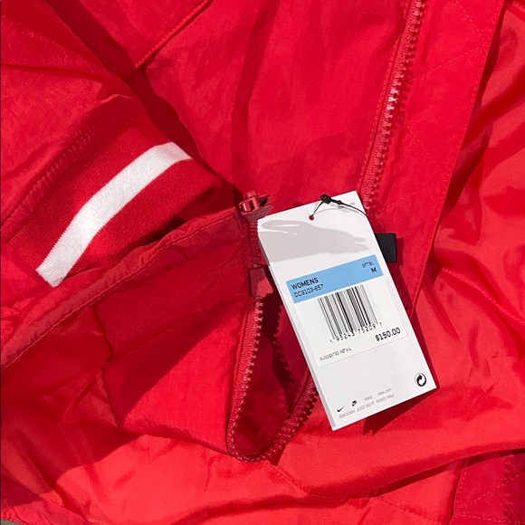 Nike Vibrant Red Jacket with White Details - Picture 2 of 4
